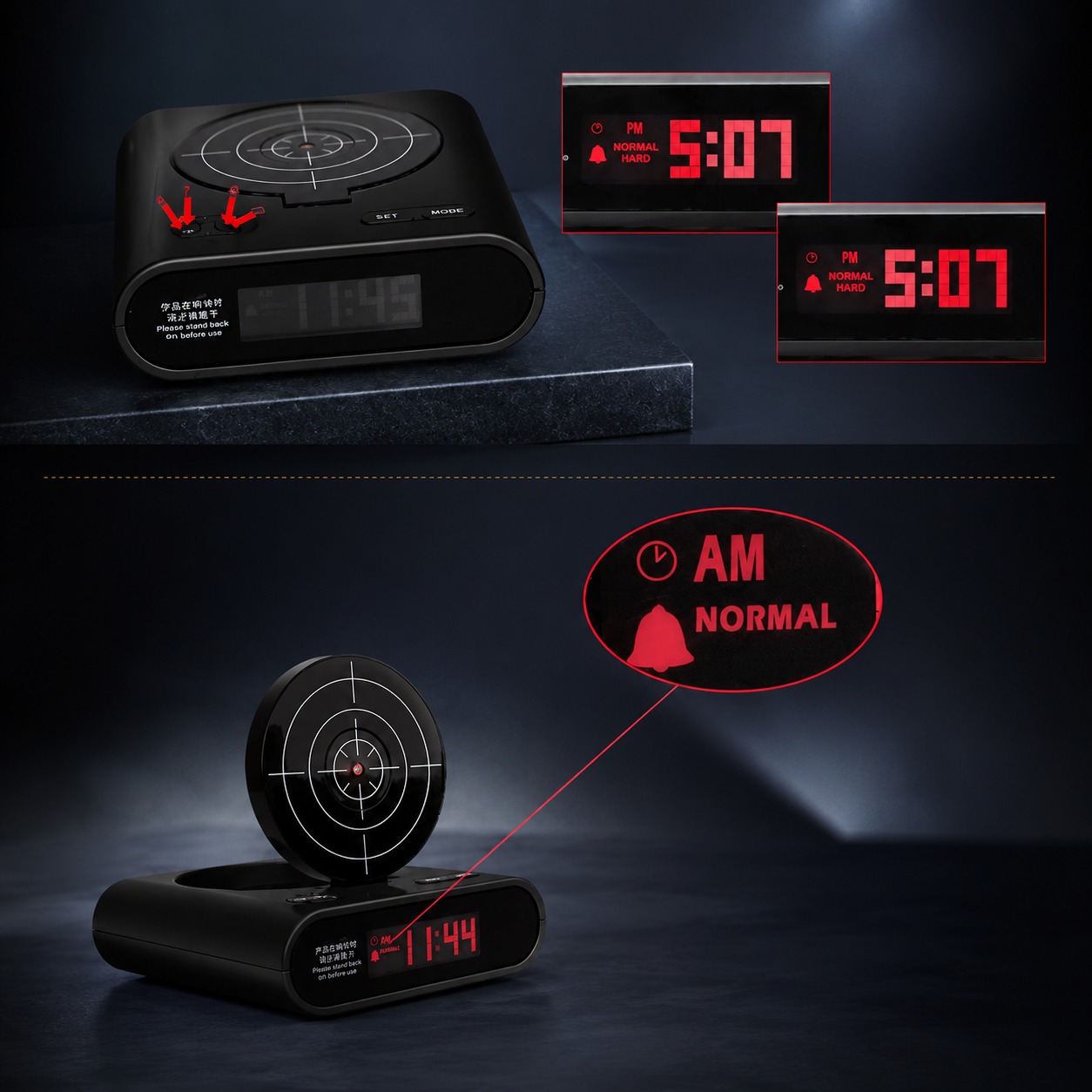 Wake N' Shoot Alarm Clock