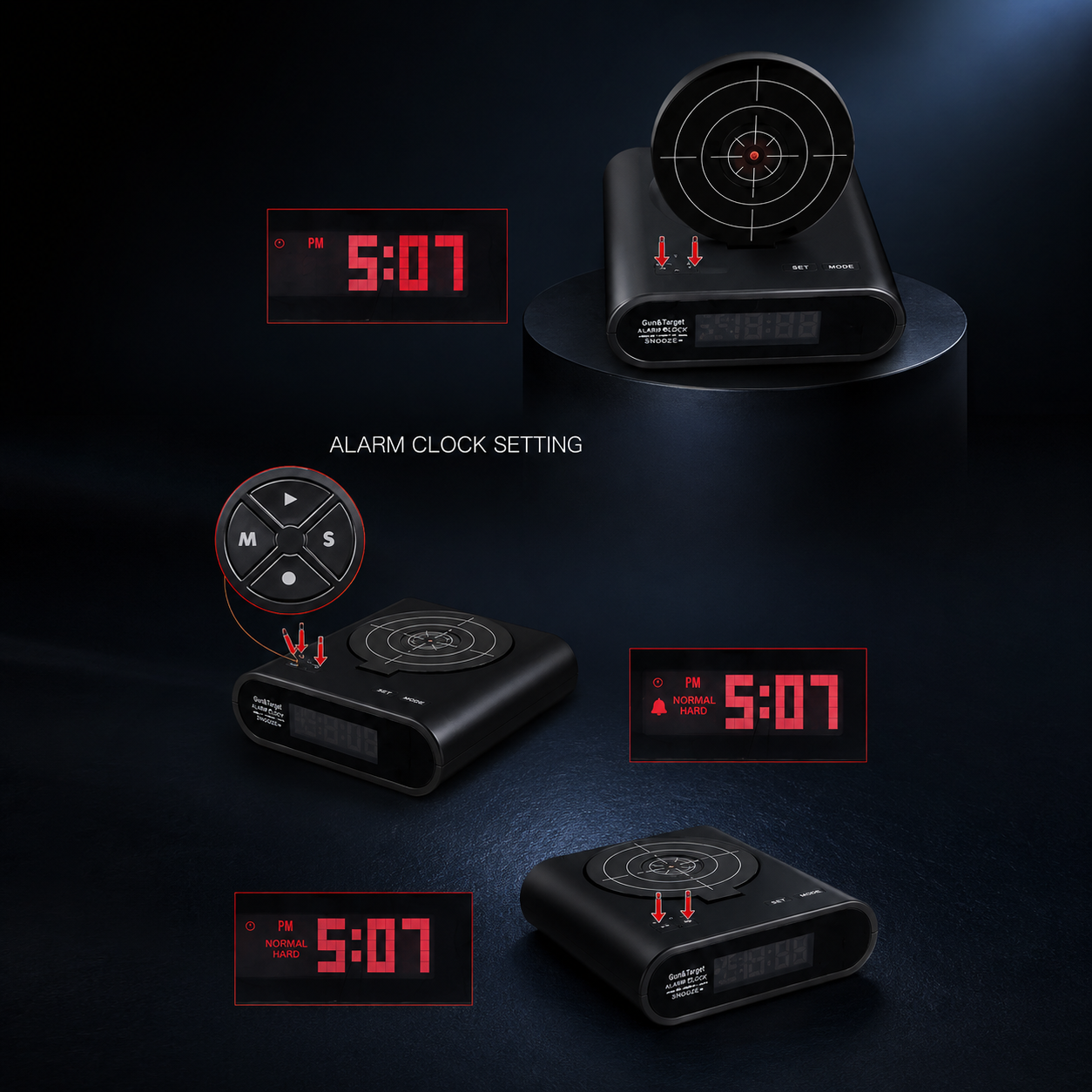 Wake N' Shoot Alarm Clock